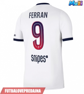 Lacne Muži Futbalové dres Paris Saint-Germain Ferran Torres #9 2026-27 Krátky Rukáv - Preč